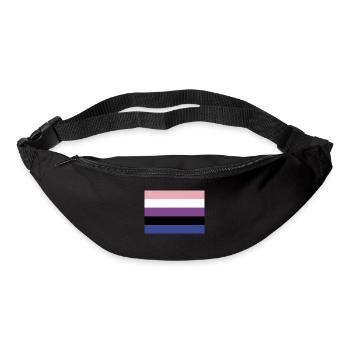 Genderfluid Pride Flag - Bum bag - black - Front