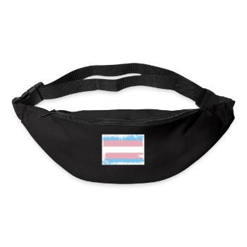 Trans Pride Flag - Bum bag - black - Front