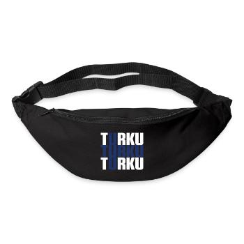 Turku Finland Flag - Bum bag - black - Front