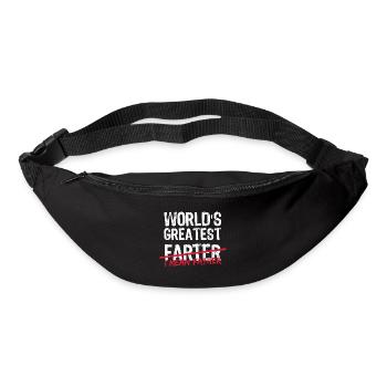 World's greatest farter i mean father - Bum bag - black - Front