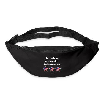 Chez nous aux États-Unis - Sac banane - noir - Devant