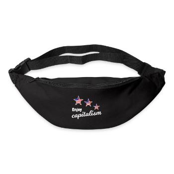 Enjoy capitalism - Bum bag - black - Front