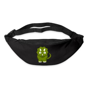 dessin animé Dinosaur Triceratops - Sac banane - noir - Devant