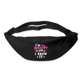 Je suis Scrappy et je le sais - Sac banane - noir - Devant