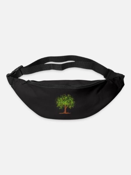 Summer green tree - Bum bag - black