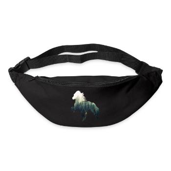 Islandpferd Forest - Gürteltasche - Schwarz - Vorne