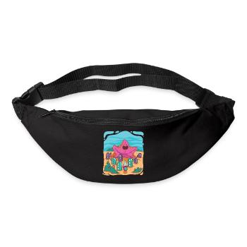 Starfish in underwater city - Bum bag - black - Front
