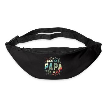 Bester Papa Der Welt Bester Papa - Gürteltasche - Schwarz - Vorne