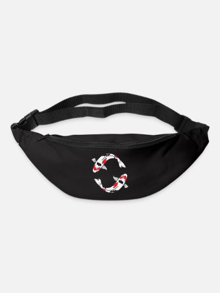 Sanke Koi-Fischdesign für Koi-Teich-Besitzer - Gürteltasche - Schwarz