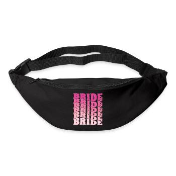 Retro Bride Future Mrs, Bachelorette Party Gift - Bum bag - black - Front