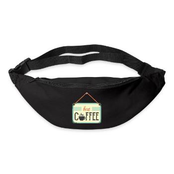 best coffee café icon coffee sign icon logo - Bum bag - black - Front