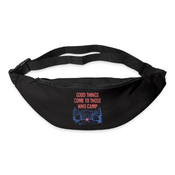 Good Things Come Motivational Quote Camping - Gürteltasche - Schwarz - Vorne