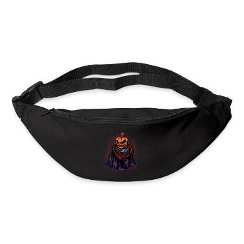 Halloween Kostüm Pilze Monster Spooky Skull - Gürteltasche - Schwarz - Vorne