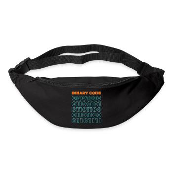 Binary code - Bum bag - black - Front