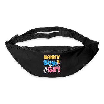 La nounou rose ou bleue t’aime la meilleure grand-mère de tous les temps - Sac banane - noir - Devant