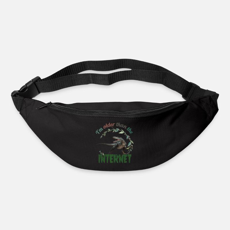 I’m older than the Internet + Dinosaur retro - Gürteltasche - Schwarz