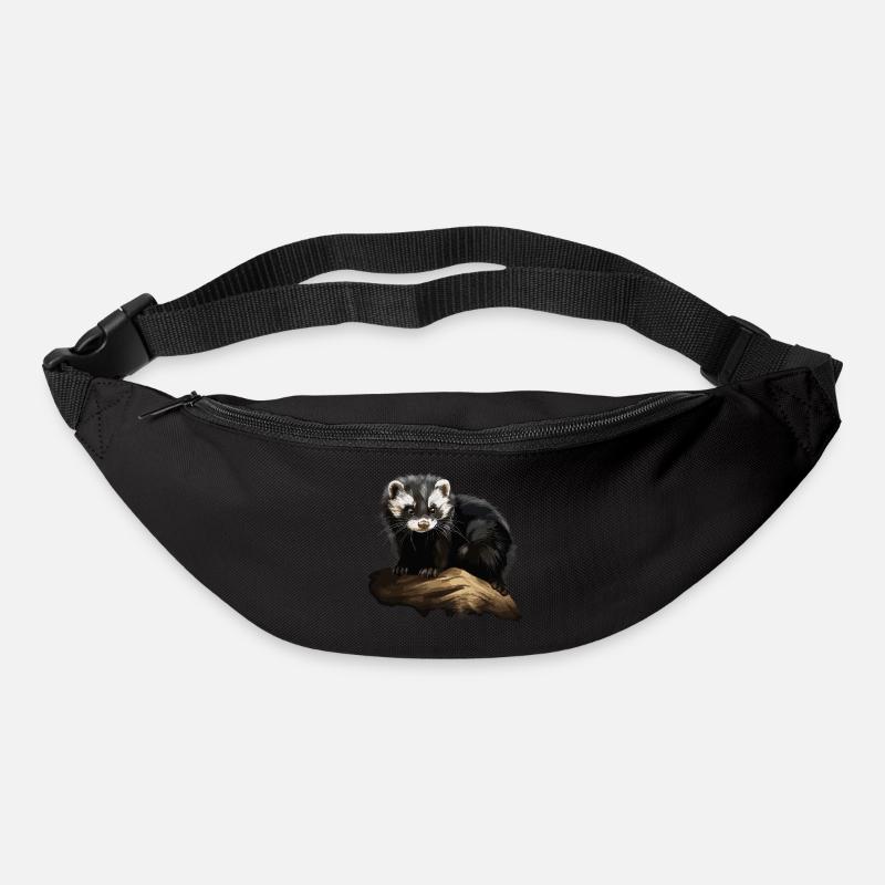 Iltis Tier Wald Natur - Gürteltasche - Schwarz