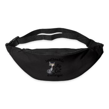 I Can't Have Kids My Cat Is Allergic - Bum bag - black - Front