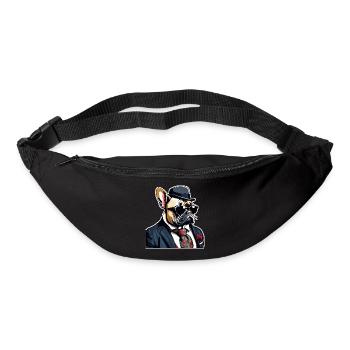 French Bulldog T Shirt Dog funny dog design Hunde - Gürteltasche - Schwarz - Vorne