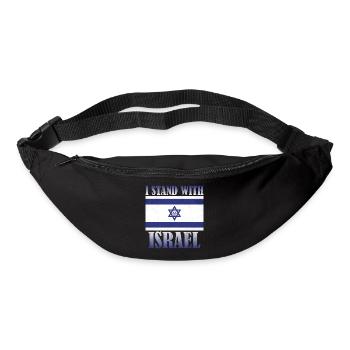 I Stand With Israel - für Freunde Israels - Gürteltasche - Schwarz - Vorne