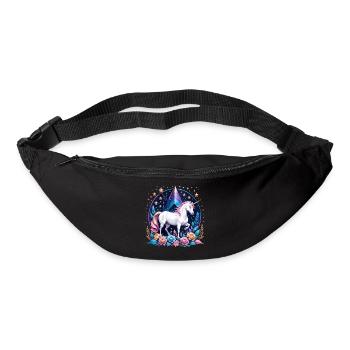 Licorne - Sac banane - noir - Devant