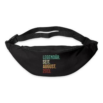 Legendär. Seit. August. 2013. Retro Birthday - Gürteltasche - Schwarz - Vorne