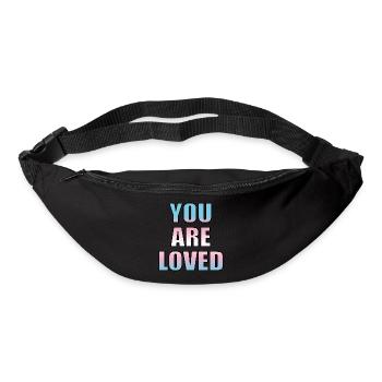 Trans youth are loved - Bum bag - black - Front