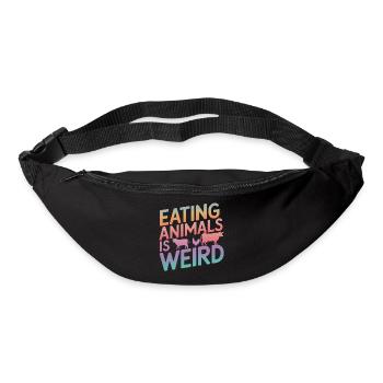 Vegetarian Vegan Veggie Vegetarian - Bum bag - black - Front