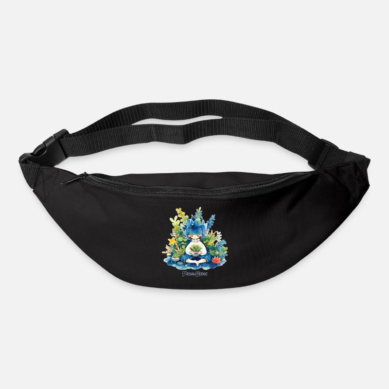 Pflanzlich - Gürteltasche - Schwarz