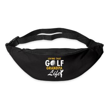 Living That Golf Grandpa Life Funny Senior Style - Bum bag - black - Front
