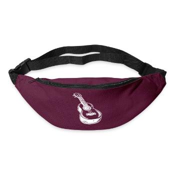 Ukulele Sketch - Bum bag - burgundy - Front