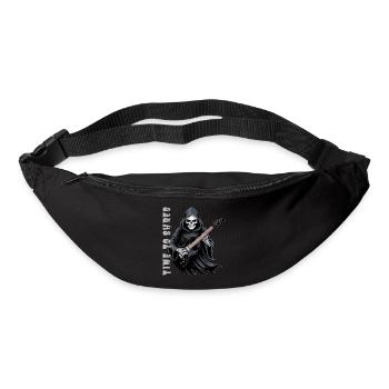 La Faucheuse fait vibrer la guitare - Sac banane - noir - Devant