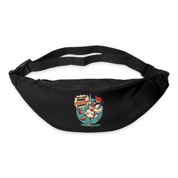 Poulet Danse à la Barre Humour Décalé - Gürteltasche - Schwarz - Vorne