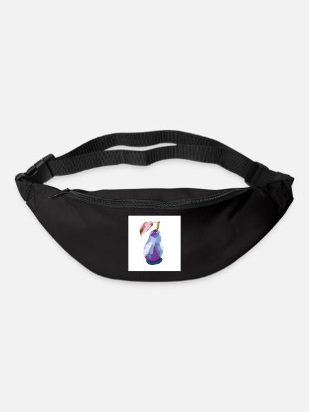 Poire en pastels abstrait - Sac banane - noir