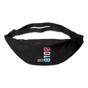 8. Geburtstag Limited Edition 2018 – Jahrgang 2018 - Gürteltasche - Schwarz - Vorne