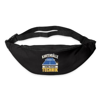 Kantenbälle sind reine Technik – Tischtennis - Gürteltasche - Schwarz - Vorne
