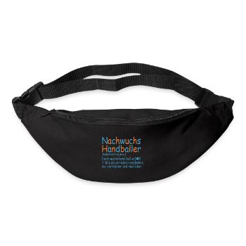 Nachwuchs Handballer Handball Baby Definition - Gürteltasche - Schwarz - Vorne