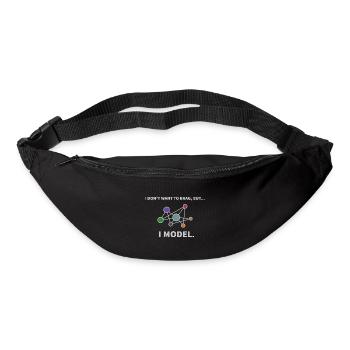 Model Data science Informatique Cadeau - Sac banane - noir - Devant