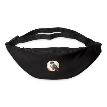 Faucon pèlerin Cool Falk aux couleurs de la palette - Sac banane - noir - Devant