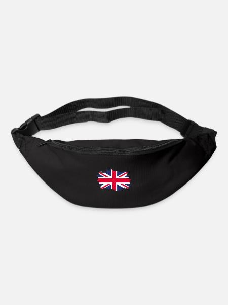 Drapeau de l'Angleterre Patriot Gift Home State Jack - Sac banane - noir