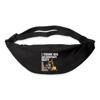 I Think His Excavator Sexy - Bum bag - black - Front