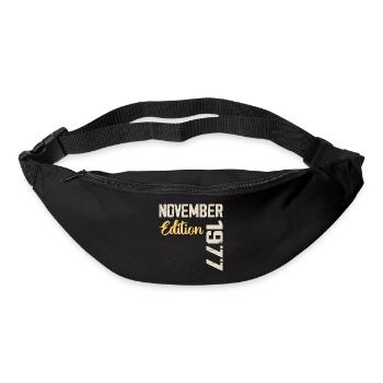 Né en novembre 1977 - Edition 1977 - Sac banane - noir - Devant