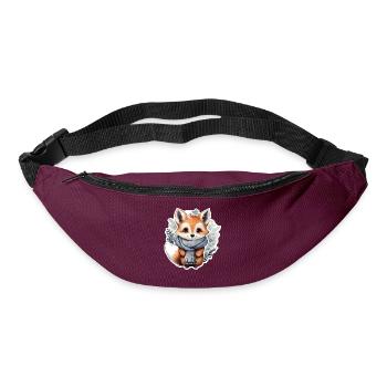 Winter Fuchs - Gürteltasche - Burgunderrot - Vorne