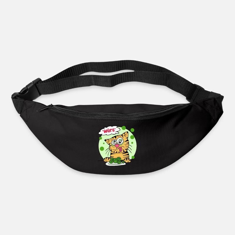 "würg" Rosenkohl! - Gürteltasche - Schwarz