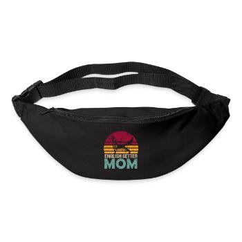 English Setter Mama Retro Style for Females - Bum bag - black - Front