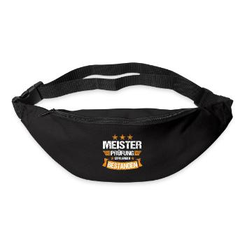 Meister Abschluss Prüfung Meisterprüfung bestanden - Gürteltasche - Schwarz - Vorne
