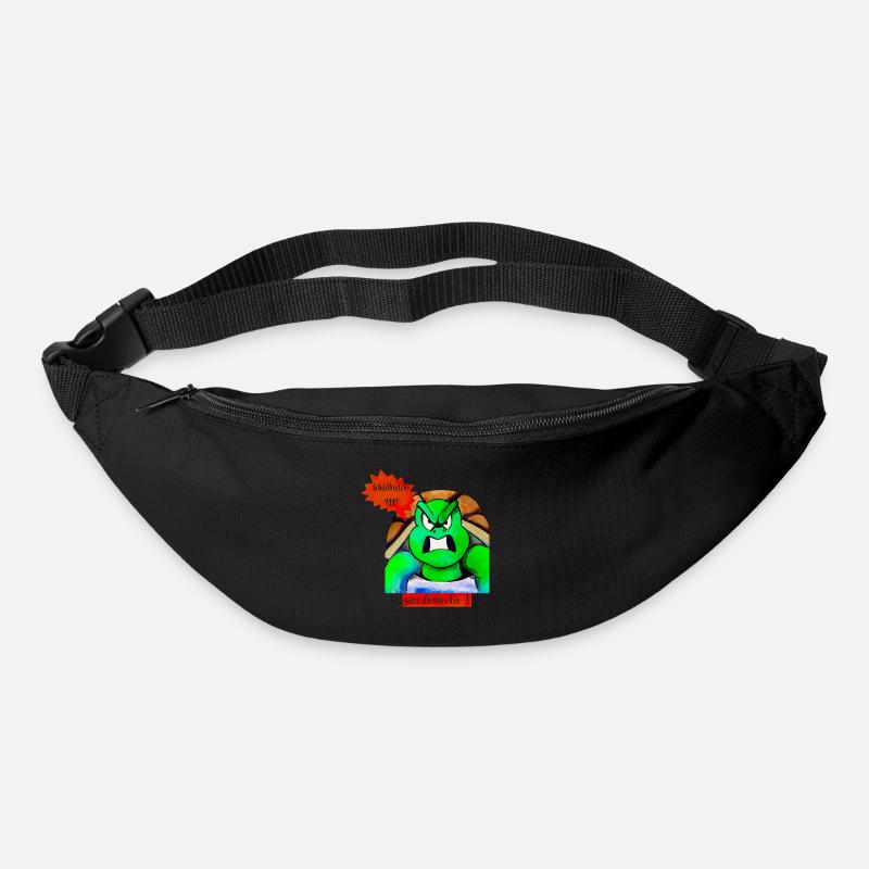 ganz dünnes Eis - Gürteltasche - Schwarz