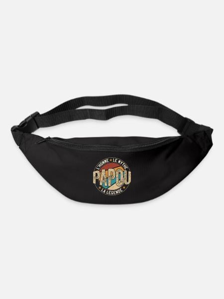Homme Cadeau Papou l'Homme le Mythe Légende PAPA - Sac banane - noir