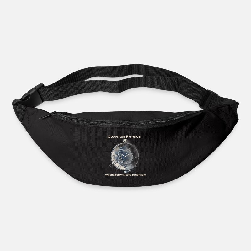 Uhr Unschärfetrelation, Quantenphysik - Gürteltasche - Schwarz