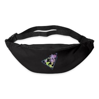 Vaporwave Cow Pattern Farm Animal Gift Cow - Bum bag - black - Front